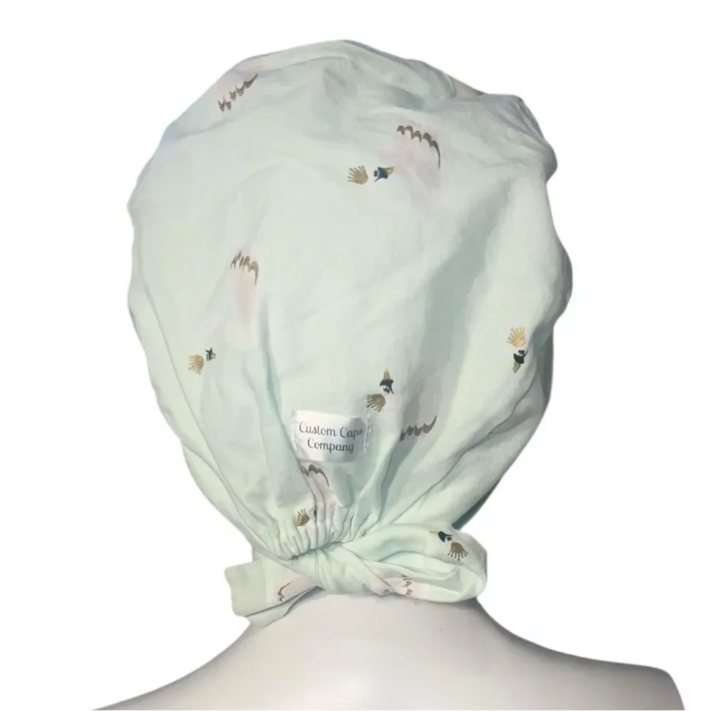 Crown Swans Pixie-Style Scrub Hat